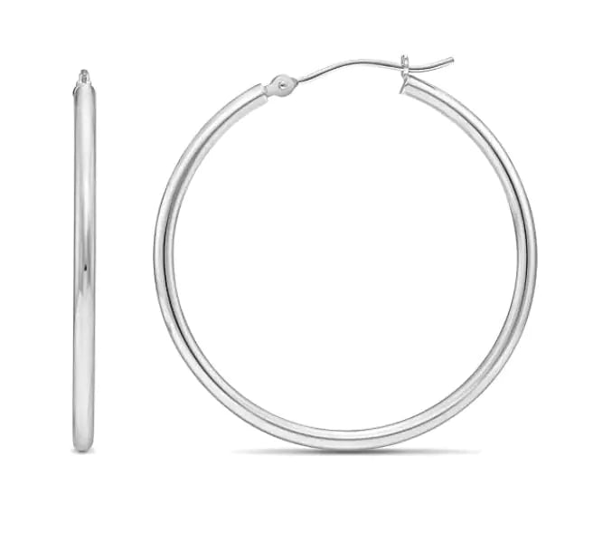 Classic Shiny Hoop Earrings