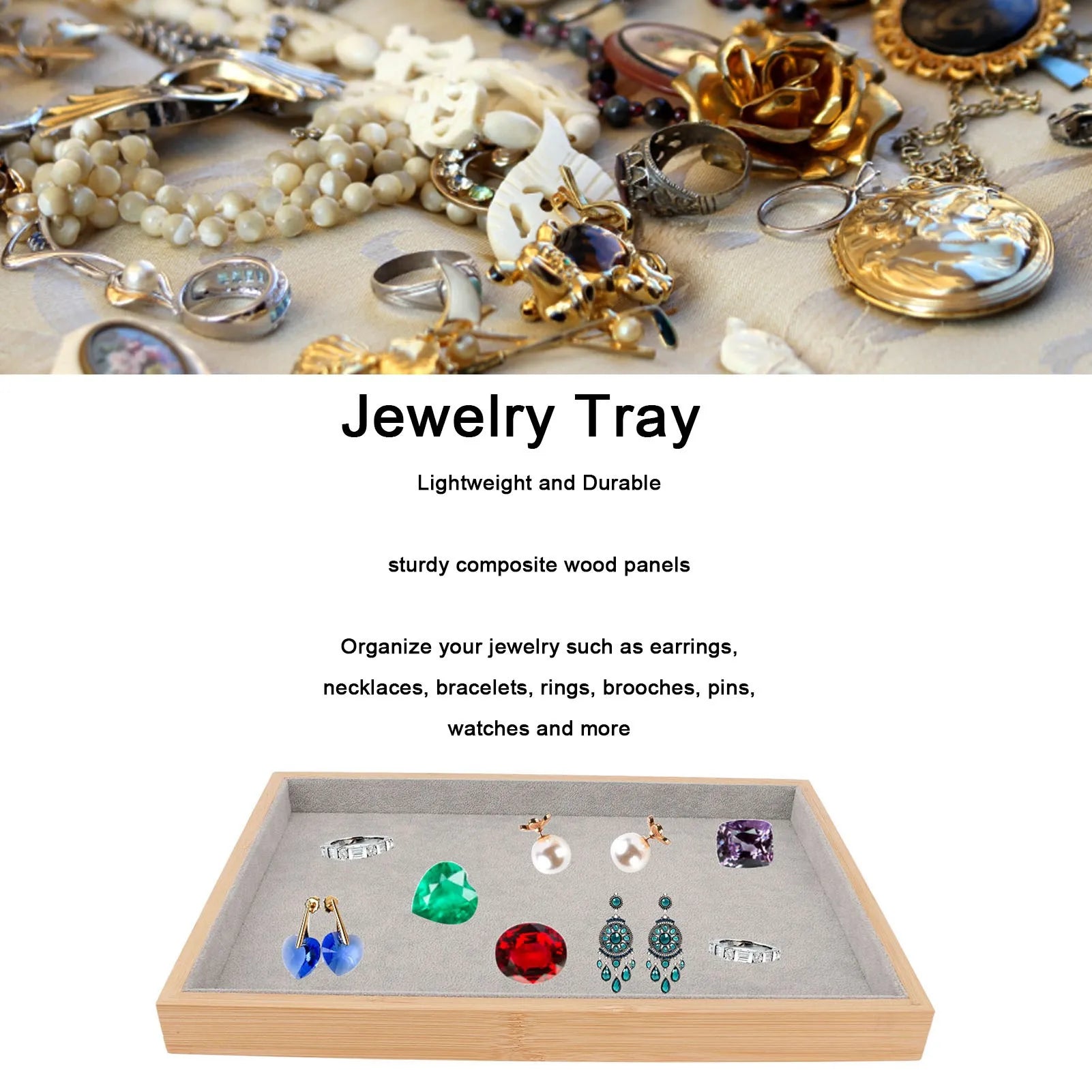 Jewelry Tray Elegant Multipurpose Wood