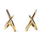 Ana Luisa Sloane 14K Gold Plated Stud Earrings - 1.0ct Hypoallergenic Water-Resistant & Tarnish-Free Earrings