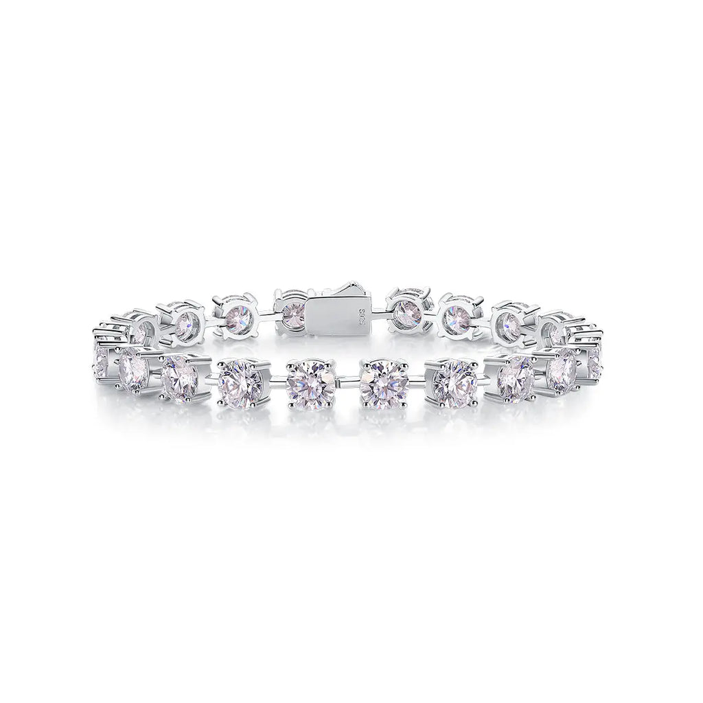 Time Appointment – Fashionable Light Luxury Moissanite S925 Silver-Plated Platinum Bracelet NP Collection