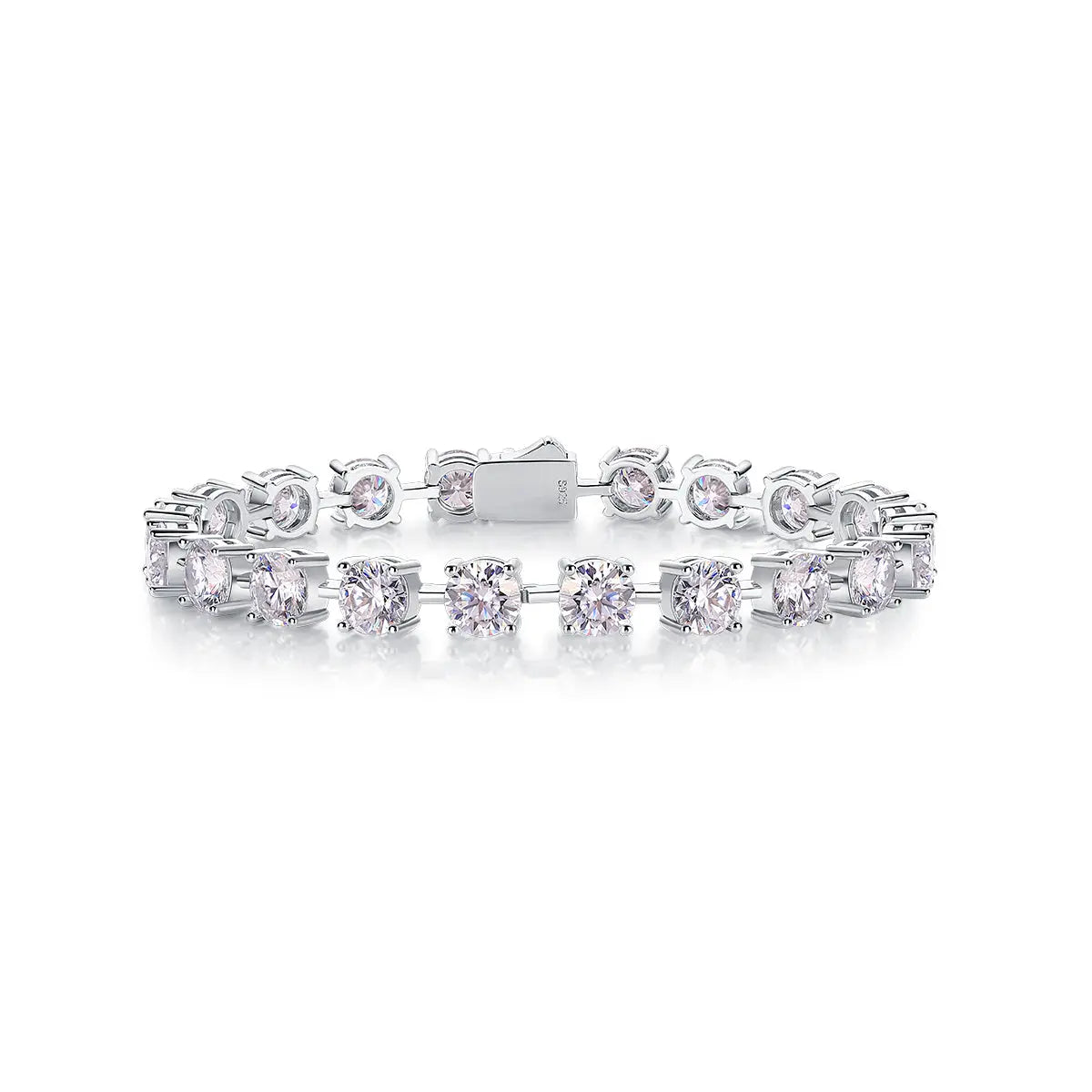 Time Appointment – Fashionable Light Luxury Moissanite S925 Silver-Plated Platinum Bracelet NP Collection