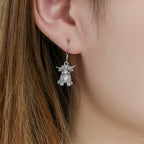 925 Sterling Silver Highland Cow Earrings