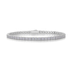 Piano Poet - Mosan Diamond S925 Silver Bracelet Rivaling Natural Diamonds