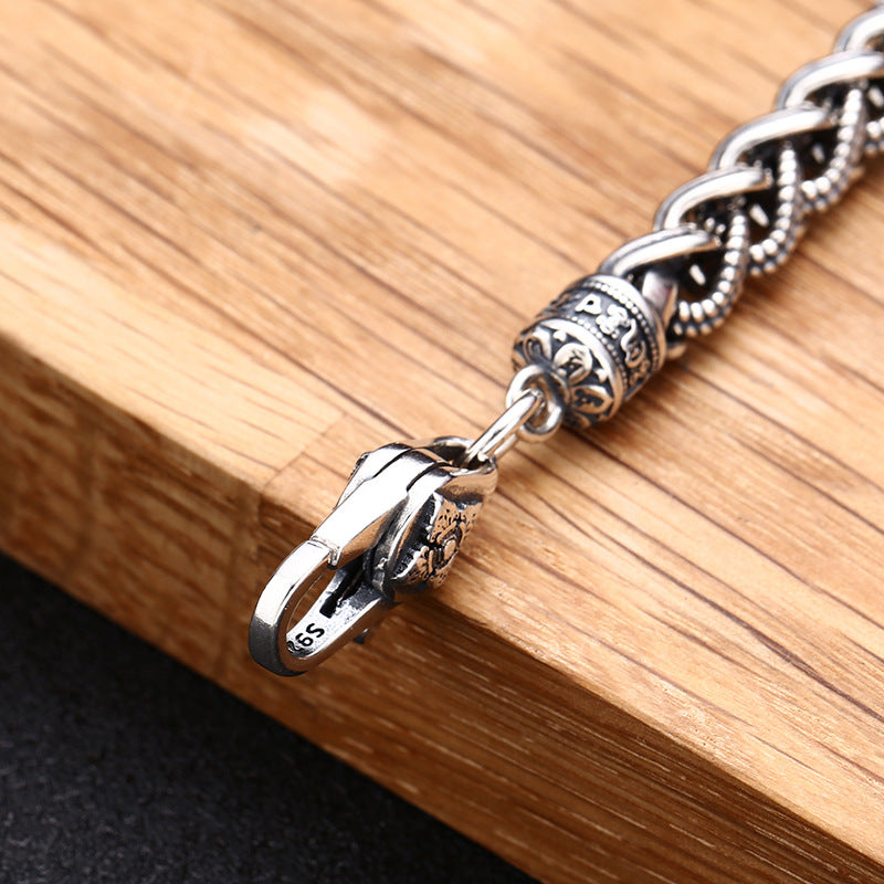 Men's 925 Sterling Silver Dynamic Rope Bracelet