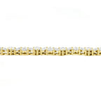 14K Gold Plated .925 Sterling Silver Simulated Marquise and Pear White Diamond Bracelet