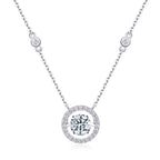 Mobius - 1-carat Moissanite S925 Sterling Silver And Platinum-plated Pendant