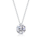 Simple Pleasure - 2-carat Moissanite S925 Sterling Silver And Platinum Plating