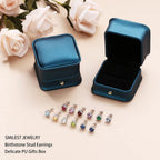 Halo Earrings for Women, 925 Sterling Silver 