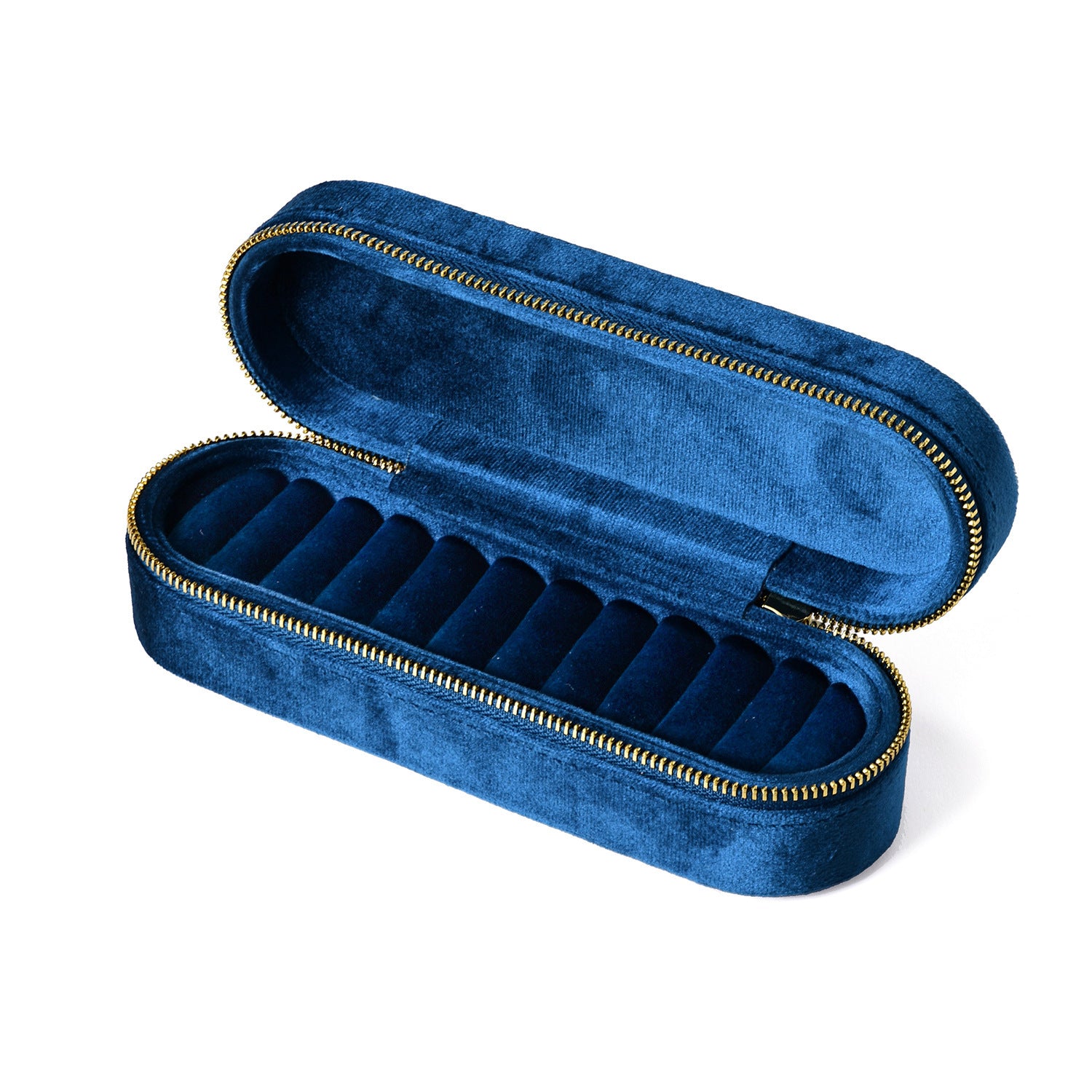 Exquisite Compact Mini Simple Style Portable Zipper Jewelry Box