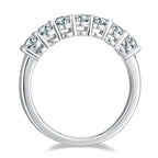 A Luxurious And Fashionable Light Luxury Jewelry Silver Ring Set With Top-quality Moissanite, S925 Silver Plated With Platinum NP Collection