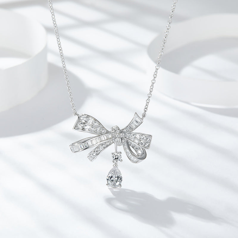 Butterfly - Moissanite S925 Sterling Silver And Platinum Plating Pendant