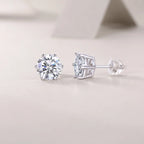 Years Quiet - Diamond Earrings Stud Moissanite Diamond Silver Jewelry