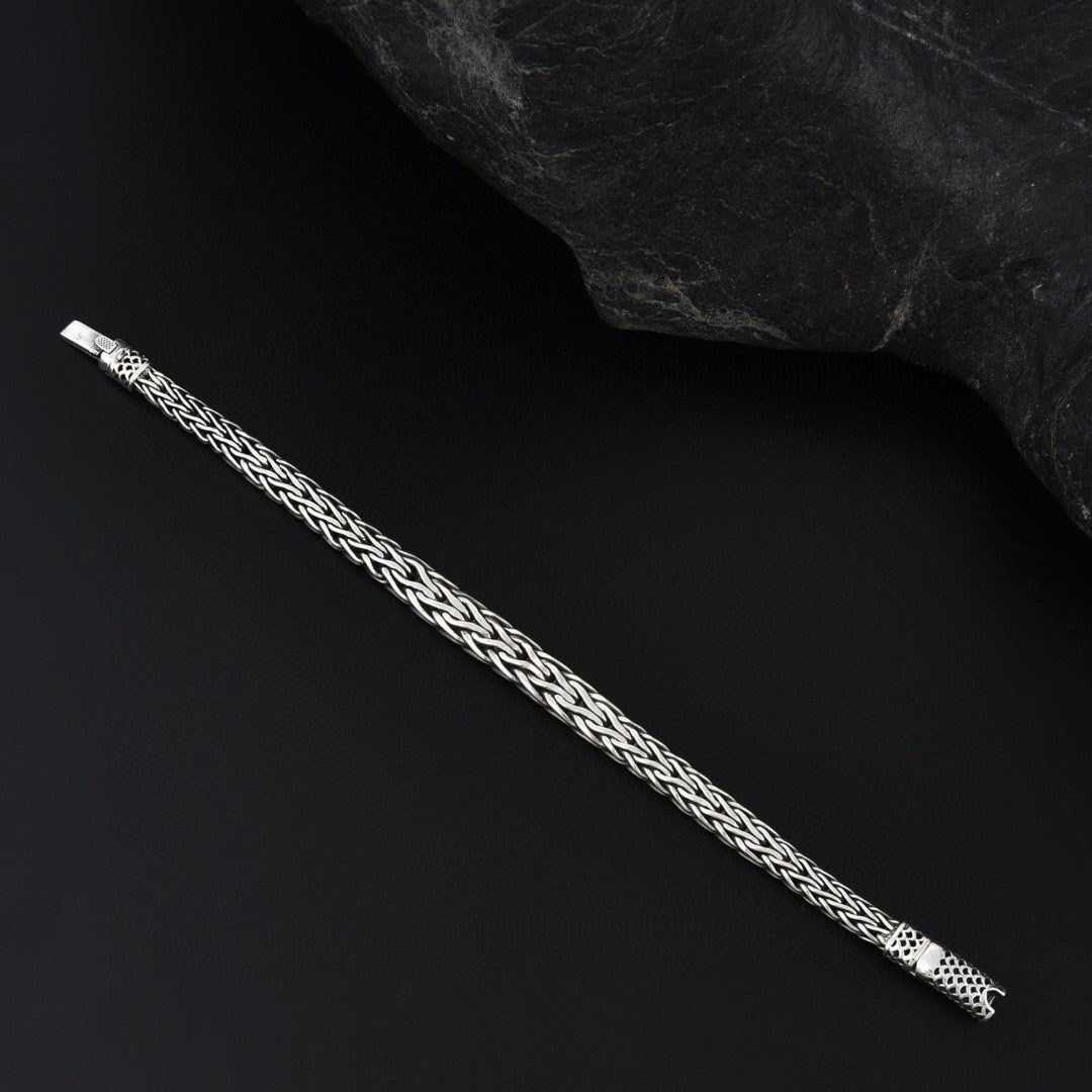 S925 Sterling Silver Fashion Handwoven Bracelet