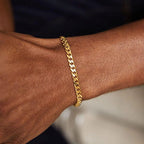 5Mm 14K Gold Cuban Bracelet 