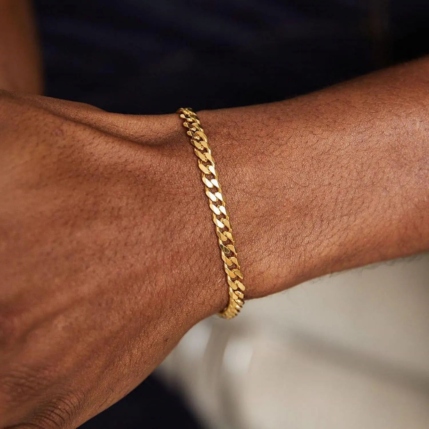 5Mm 14K Gold Cuban Bracelet 