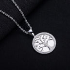 Minimalist Light-Luxury Copper Pendant With Diamonds Christmas Tree Design