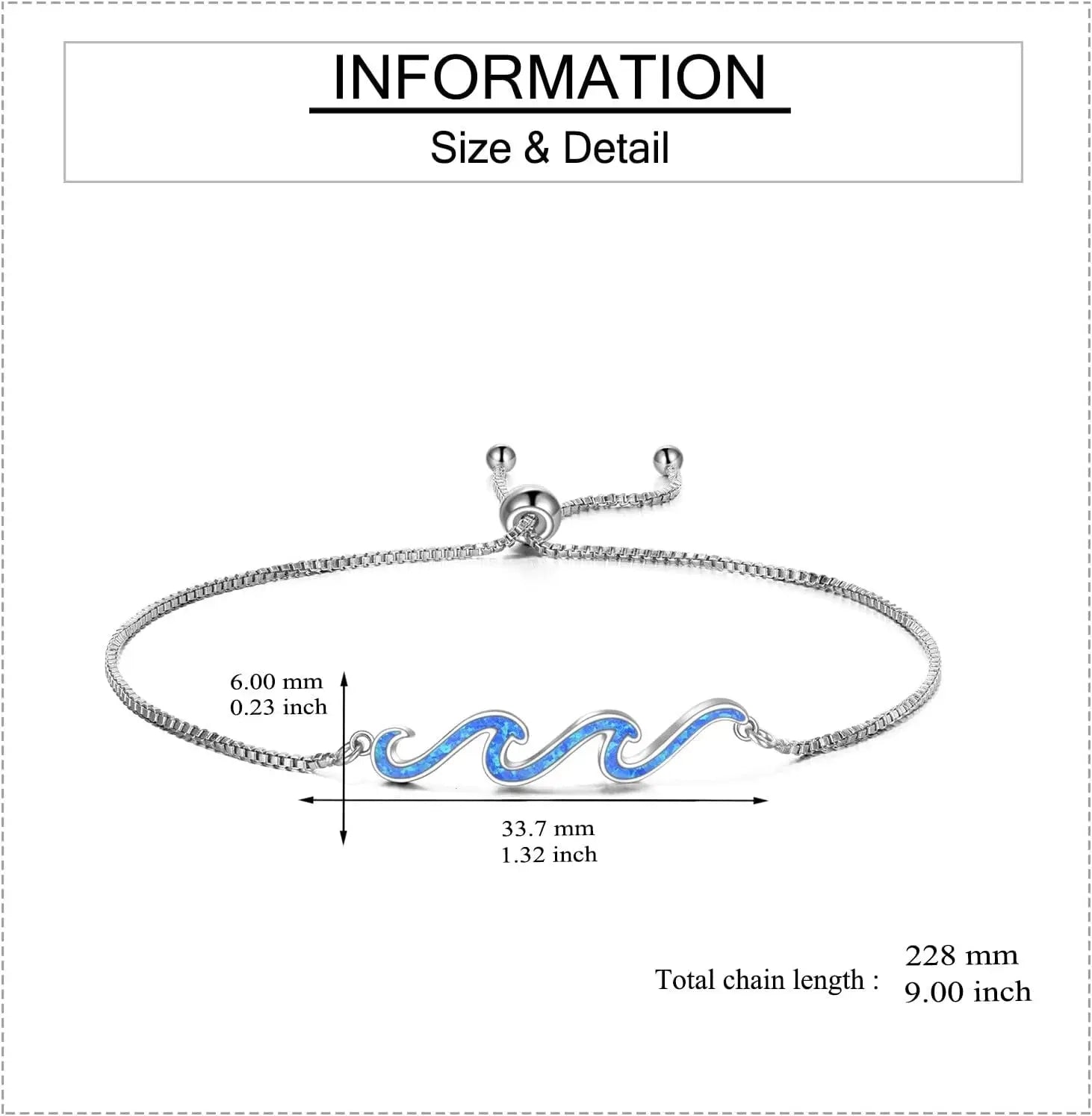 Wave Bracelet 925 Sterling Silver 