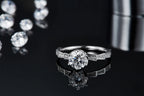 1-Carat Luxury & Fashionable Light Luxury Silver Ring – Top-Quality Moissanite, S925 Platinum Plated NP Collection