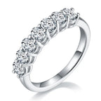Luxurious & Fashionable Light Luxury Silver Ring – Top-Quality Moissanite, S925 Platinum Plated NP Collection