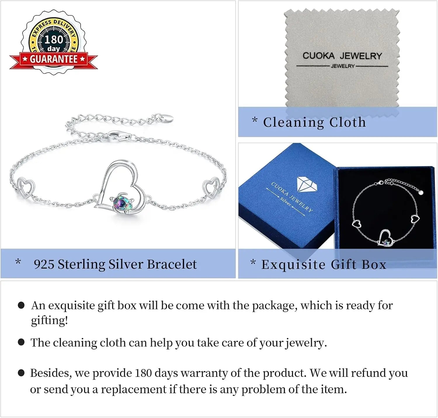 Sea Turtle Bracelet Sterling Silver 
