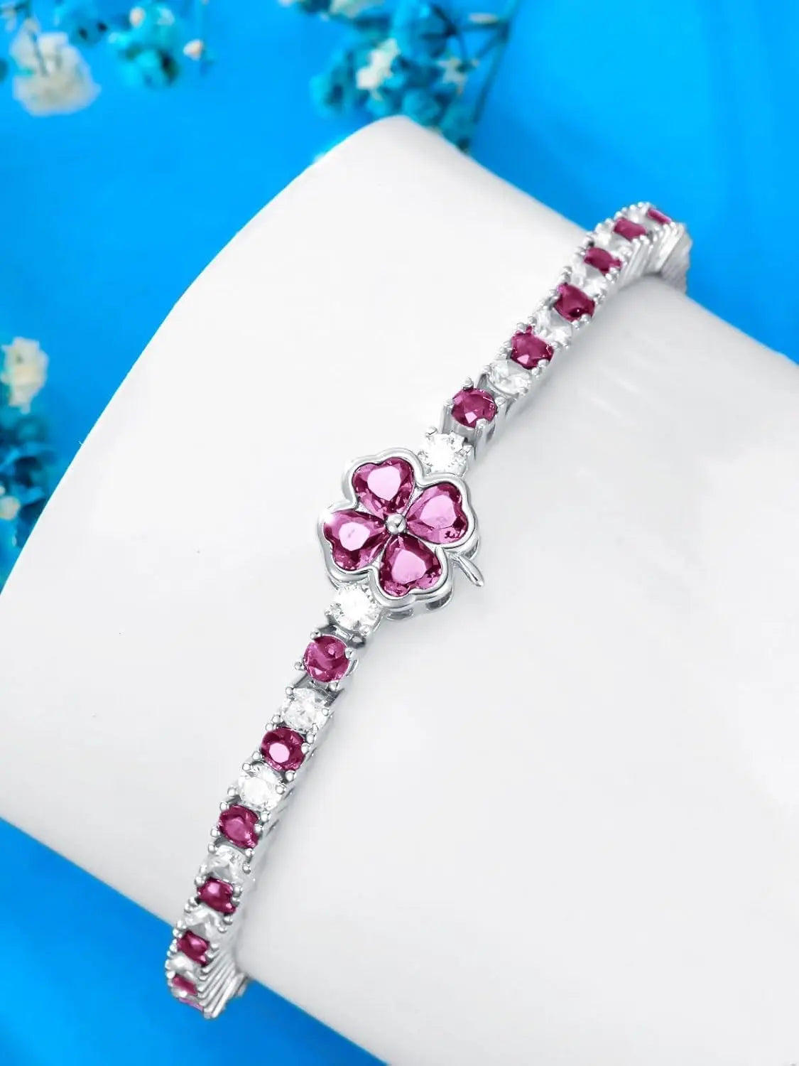 3.4Mm CZ Tennis Bracelet 925 Sterling Silver 
