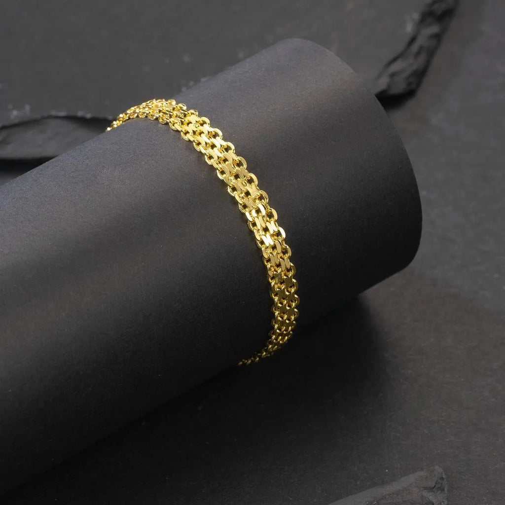 14K Gold Mesh Chain Bracelets | 5.5Mm