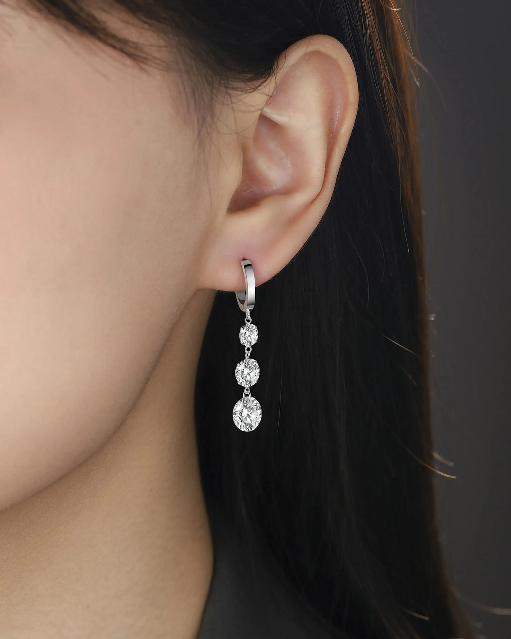 Moissanite Luxury & Fashionable Light Luxury Silver Stud Earrings – S925 Platinum Plated - N&P Colletion