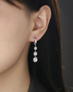 Moissanite Luxury & Fashionable Light Luxury Silver Stud Earrings – S925 Platinum Plated - N&P Colletion