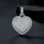 A Luxurious And Fashionable Minimalist Jewelry Pendant Necklace With Top-quality Moissanite, Made Of S925 Silver Electroplated With Platinum. - N&P Colletion