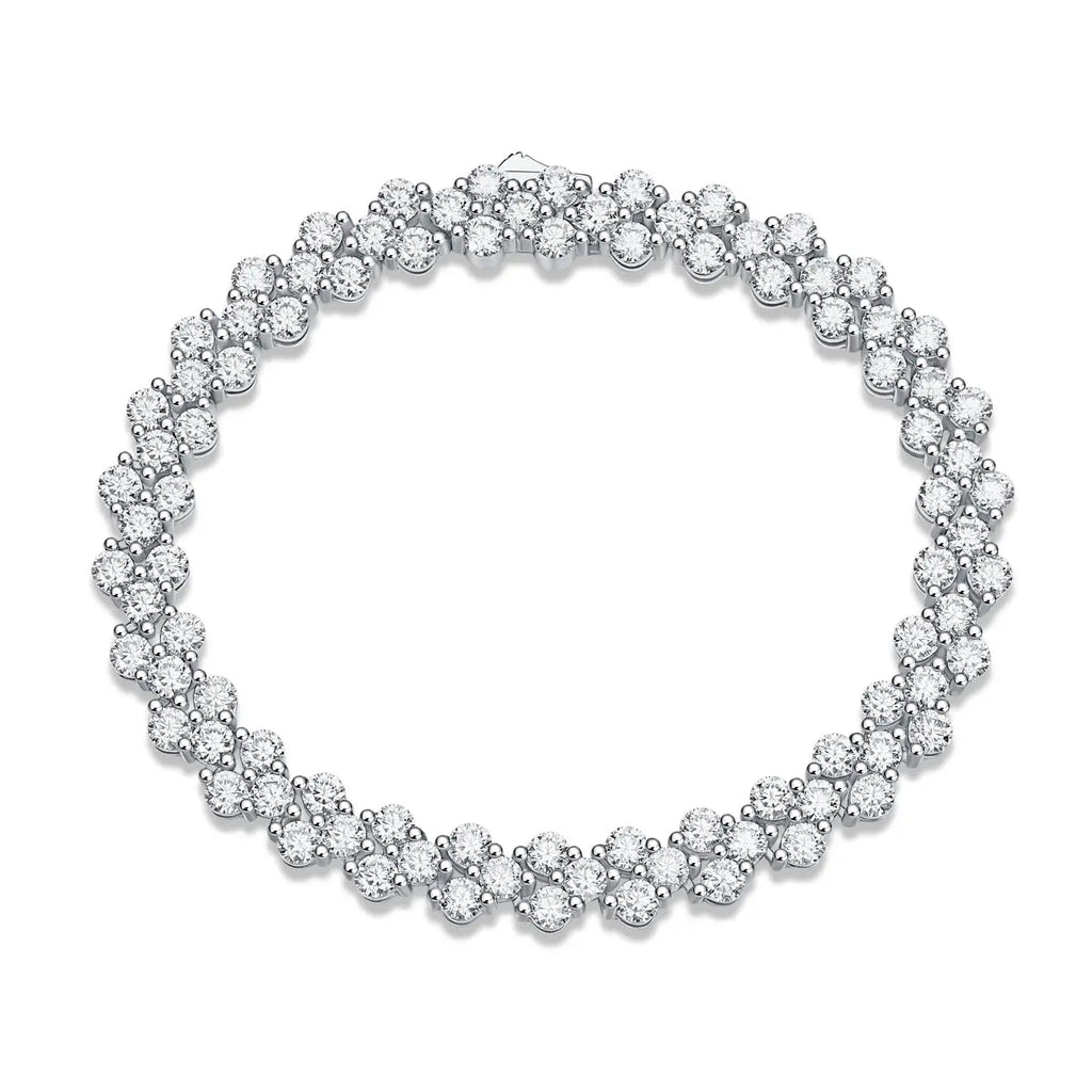 Canon – Fashionable Light Luxury Moissanite S925 Silver-Plated Platinum Bracelet  NP Collection