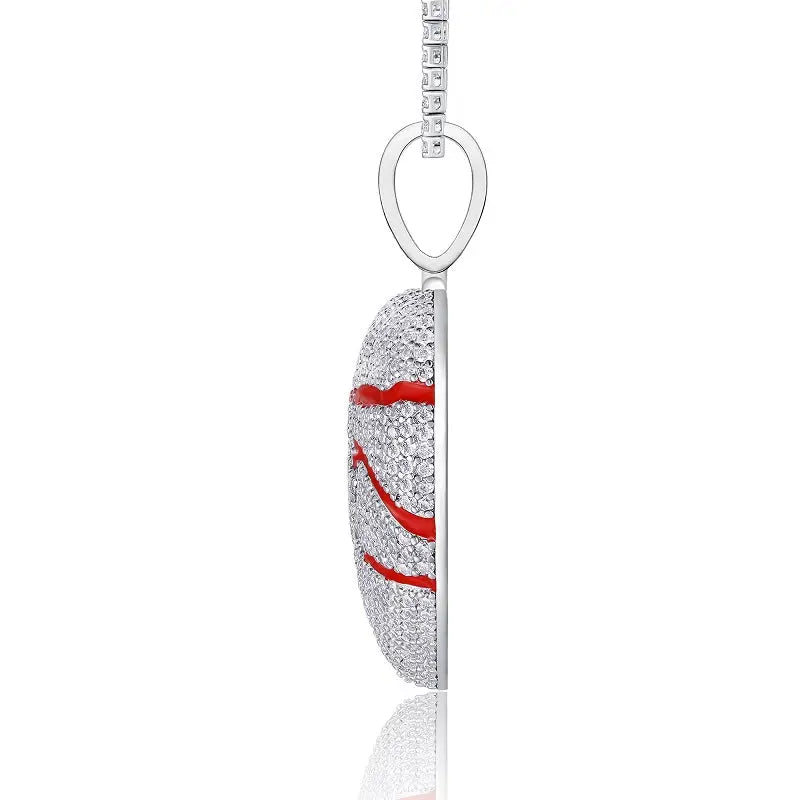 Moissanite, This Luxurious And Fashionable Light Luxury Trend Jewelry Necklace Pendant Is Made Of S925 Silver Electroplated With Platinum NP Collection