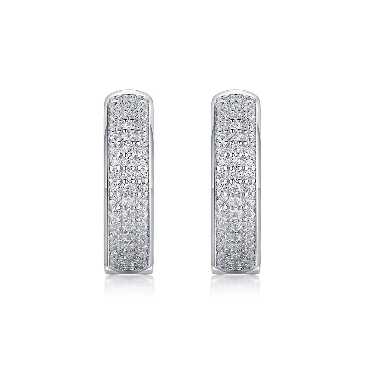 1Years – Fashionable Earrings and Stud Jewelry with Moissanite, S925 Sterling Silver, Platinum-Plated NP Collection