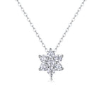 Snowflakes Fluttering - Moissanite S925 Sterling Silver And Platinum Plating