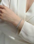 Universal Gravitation – Moissanite Fashion Light Luxury Silver Bracelet, S925 Platinum Plated NP Collection