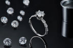 1-Carat Luxury & Fashionable Light Luxury Silver Ring – Top-Quality Moissanite, S925 Platinum Plated NP Collection