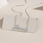 Moissanite, This Luxurious And Fashionable Light Luxury Trend Jewelry Necklace Pendant Is Made Of S925 Silver Electroplated With Platinum NP Collection