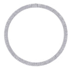 Aperture – Moissanite Luxury & Fashionable Silver Necklace, S925 Platinum Plated NP Collection
