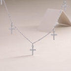 Holy Light Cross - Moissanite S925 Sterling Silver And Platinum Plating Pendant