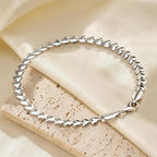 Sterling Silver Hypoallergenic Heart Bracelet Dainty 925 Silver Bracelet