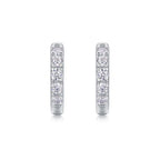 1Summer Iced Tea Stud Earrings with Moissanite S925 Sterling Silver and Platinum-Plated 