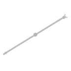 Set With Top-quality Moissanite, This Luxurious And Fashionable Light Luxury Jewelry Silver Bracelet Is Made Of S925 Silver Electroplated With Platinum NP Collection