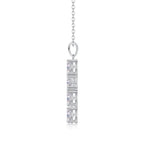Soul Guidance - Pendant with Moissanite S925 Sterling Silver and Platinum-Plated Diamond