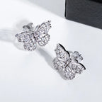 Butterfly Hollow Stud Earrings S925 Silver Stud