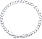 Sterling Silver Hypoallergenic Heart Bracelet Dainty 925 Silver Bracelet