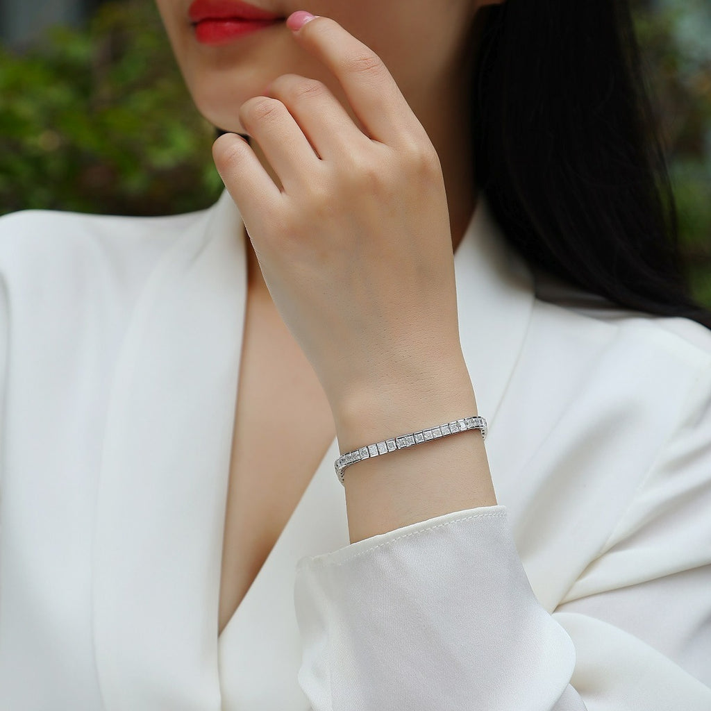 Fashion Commuter All-match S925 Silver Bracelet