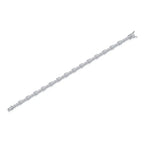 Set With Top-quality Moissanite, This Luxurious And Fashionable Light Luxury Trend Jewelry Silver Bracelet Is Made Of S925 Silver Electroplated With Platinum NP Collection