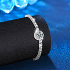 Sterling Silver Moissanite Starry Bracelet