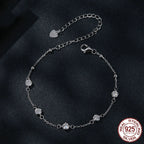 S925 Sterling Silver Simple Classic Starry Moissanite Bracelet
