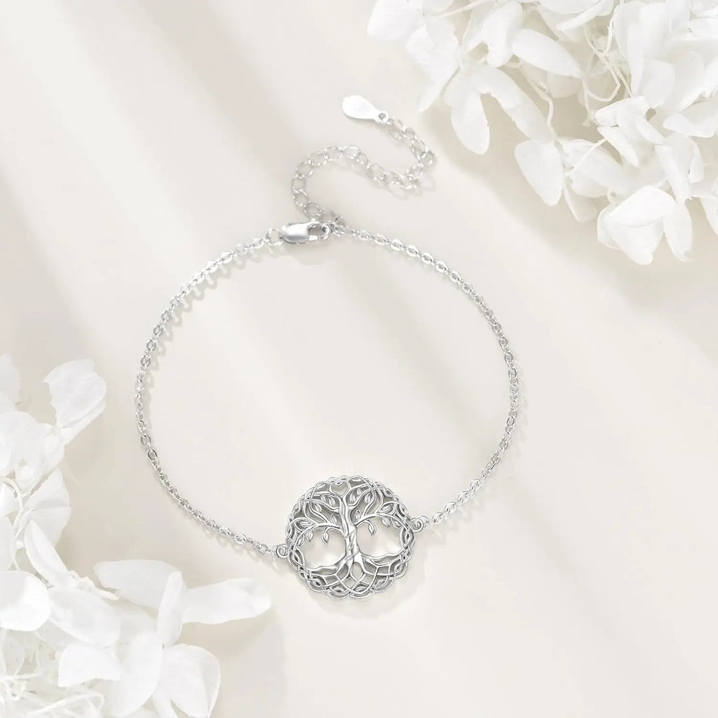 925 Sterling Silver Tree Bracelet 