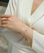 Cross-linked Bracelet - Set With Top-quality Moissanite, A Luxurious And Fashionable Light Luxury Jewelry Silver Bracelet, S925 Silver-plated Platinum NP Collection